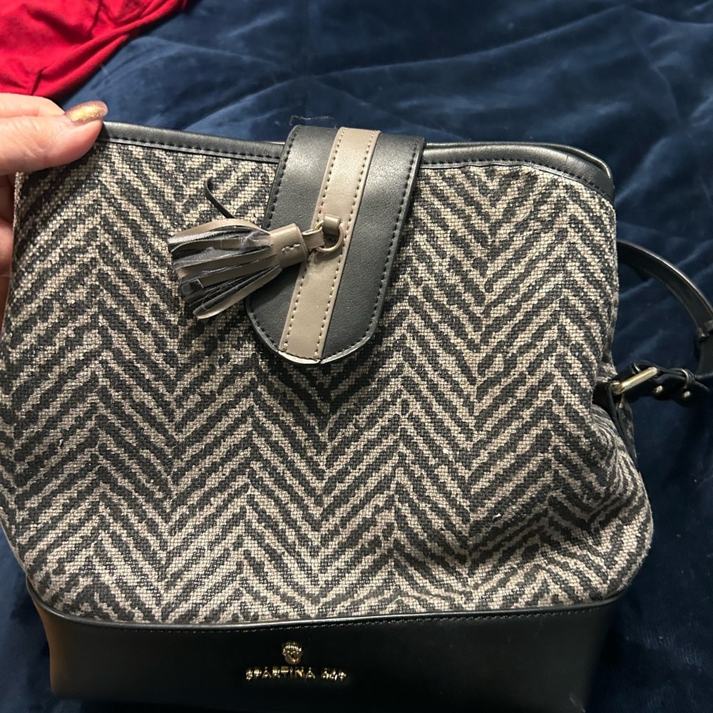 Spartina 449 Yellow and Black Interior Bag